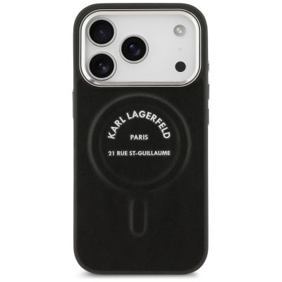 3. Etui Karl Lagerfeld Karl RSG Logo MagSafe do iPhone 17 Pro Max - czarne