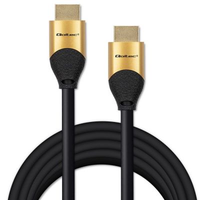 5. QOLTEC KABEL HDMI V2.1 ULTRA HIGH SPEED 8K | 60HZ | 26AWG | GOLD | 5M