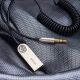 18. Baseus BA01 odbiornik dźwięku Bluetooth 5.0 kabel adapter audio AUX jack czarny (CABA01-01)