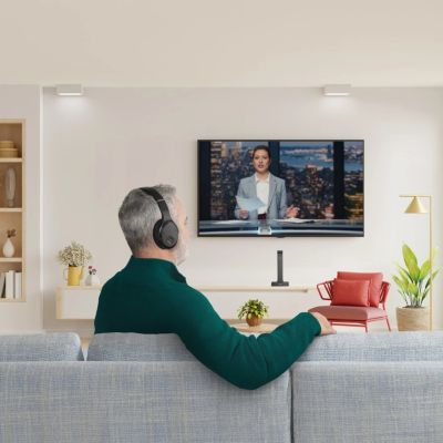 Hama 00221848 słuchawki/zestaw słuchawkowy Przewodowy i Bezprzewodowy Opaska na głowę TV Bluetooth Czarny