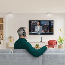 Hama 00221848 słuchawki/zestaw słuchawkowy Przewodowy i Bezprzewodowy Opaska na głowę TV Bluetooth Czarny