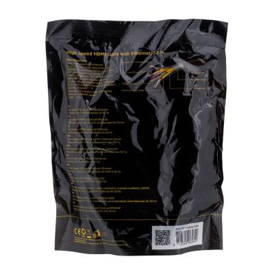 4. Kabel GEMBIRD CC-HDMI4-7.5M (HDMI M - HDMI M; 7,5m; kolor czarny)