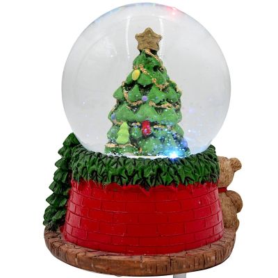 5. KULA ŚNIEŻNA LED Z MUZYKĄ 8 MELODII 16,5X13X12CM CHOINKA