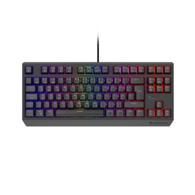 22. KLAWIATURA DLA GRACZY GENESIS THOR 230 TKL DE RGB MECHANICZNA OUTEMU RED CZARNA HOT SWAP