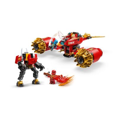 14. LEGO NINJAGO 71830 Burzowy jeździec-mech Kaia