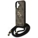 5. Etui Guess 4G Big Logo Cord Stap Crossbody na iPhone 17 - brązowe