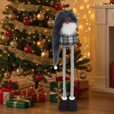 5. SKRZAT GNOM DEKORACYJNY NA TELESKOPACH 38-88CM SZARY