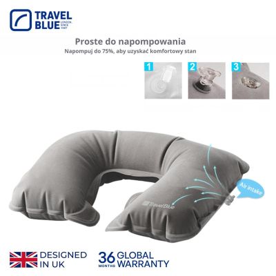 6. TRAVEL BLUE PODUSZKA NA SZYJE  NADMUCHIWANA
