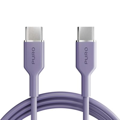 Kabel Puro ICON USB-C - USB-C 1,5m - fioletowy