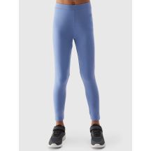 Legginsy bawełniane elastyczne dziewczęce 4F Junior