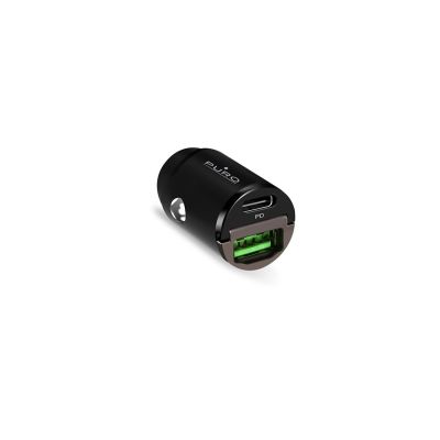 5. Ładowarka samochodowa Puro Mini 30W Power Delivery USB-C USB-A - czarna