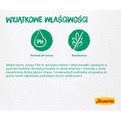 2. Josera Filet kurczak z kaczką - saszetka 85g