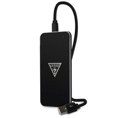2. Ładowarka indukcyjna Guess Traingle Logo na telefon - czarna