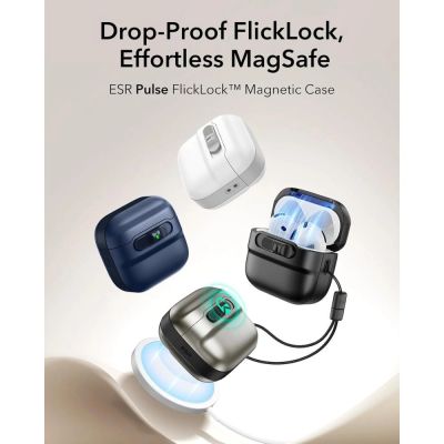 2. Etui ESR Pulse Halolock Magsafe na AirPods 4 - czarne
