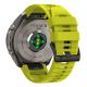 2. Pasek Tech-Protect Silicone na Garmin Fenix 5 / 6 / 6 Pro / 7 / 8 / 8 Pro / E / 9 / 9 Pro (47 mm) - limonkowy
