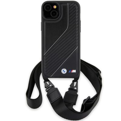 2. Etui BMW M Edition Carbon Stripe & Strap na iPhone 15 / 14 / 13 - czarne