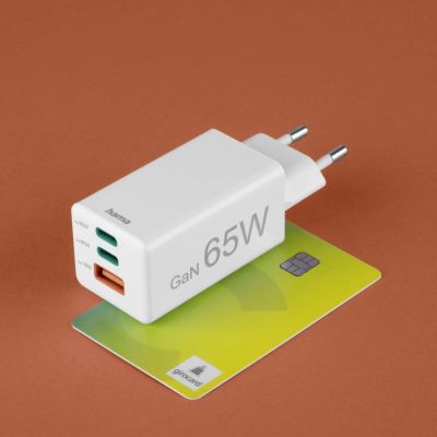 8. Hama 00201996 ładowarka do urządzeń przenośnych Smartfon Biały Prąd przemienny Szybkie ładowanie Wewnętrzna, Zewnętrzna