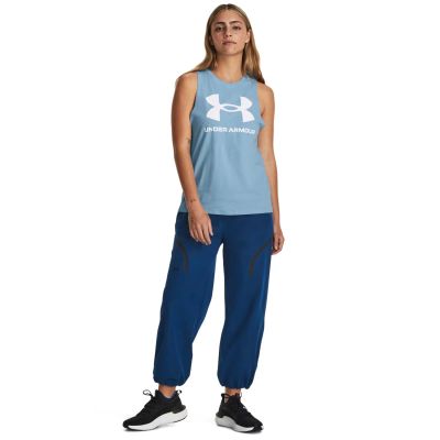3. Damska koszulka bez rękawów UA LIVE SPORTSTYLE GRAPHIC TANK 1356297-490