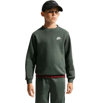Bluza dla dzieci Nike Sportswear Club Fleece ciemnozielona FD3006 305