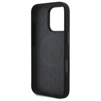 7. Etui BMW M Silicone Printed Ring MagSafe na iPhone 16 Pro Max - czarne