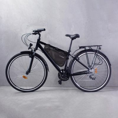10. Wozinsky torba rowerowa na ramę roweru 3.5 l szara (WBB15BK)
