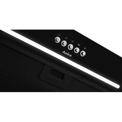 7. Okap do zabudowy AMICA OMP6255BG 60 cm | LED | czarny