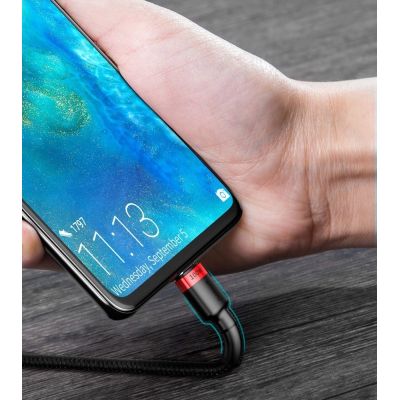 17. Kabel Baseus CATKLF-ALG1 USB-C - USB-C PD QC 100W 5A 2m - szary