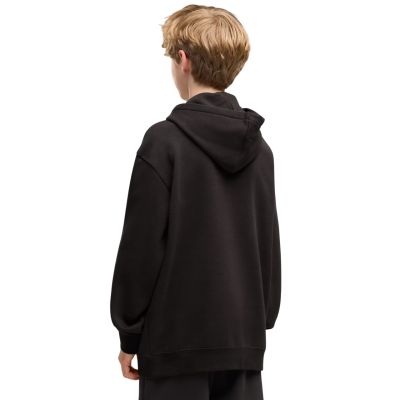 4. Bluza dla dzieci Puma Ess Logo Lab Relaxed Hoodie czarna 694674 01