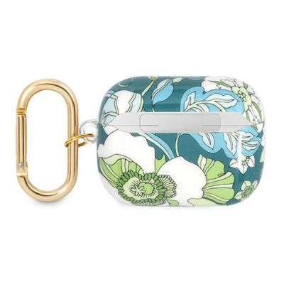 2. Etui Guess Flower Strap Collection na AirPods Pro - zielone