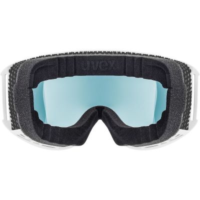 4. Uvex topic FM spheric gogle do sportów zimowych Biały Unisex Niebieski, Żółty Soczewka sferyczna