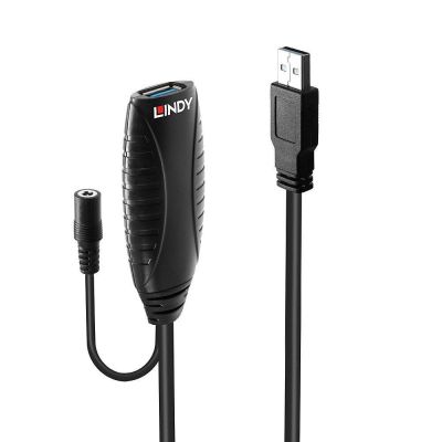 Lindy 43156 kabel USB USB 3.2 Gen 1 (3.1 Gen 1) 10 m USB A Czarny