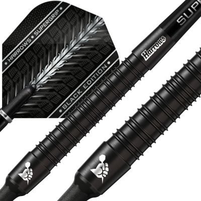 4. Rzutki Harrows Supergrip Black 90% softip