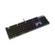 3. Klawiatura MSI FORGE GK320 RED Gaming USB QWERTY Angielski Czarny