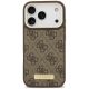 3. Etui Guess 4G Logo Plate MagSafe na iPhone 18 Pro Max / 17 Pro Max - brązowe