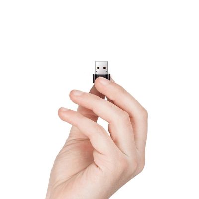 11. Adapter Baseus Mini przejściówka z USB-C na USB-A - czarny