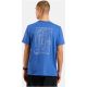 4. Koszulka z krótkim rękawem męska ODLO T-shirt crew neck s/s COTTON BLEND UNLIMITED niebieska