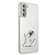 4. Etui Karl Lagerfeld Choupette Fun na Samsung Galaxy S21+ - przezroczyste