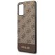 3. Etui Guess 4G Stripe Collection Samsung Galaxy S20 + - brązowe