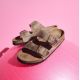 14. Klapki Birkenstock Arizona Soft Footbed Oiled Leather Tabacco Brown narrow wąskie damskie/męskie (0552813)