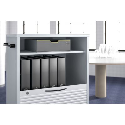 3. Durable VARICOLOR pudełko do przechowywania dokumentów Plastik Szary