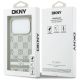 8. Etui DKNY Checkered with Printed Stripes na iPhone 17 Pro - beżowe
