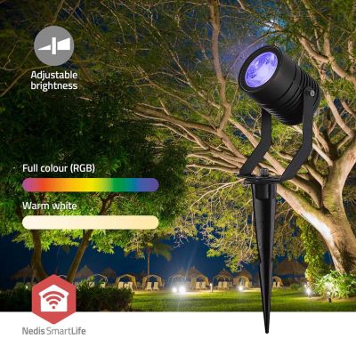 3. Lampa zewnętrzna Nedis ZBLOS10RGBW3 Smartlife RGB Zigbee 3.0 3W 3-pack