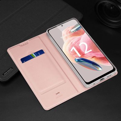 16. Dux Ducis Skin Pro etui do Xiaomi Redmi Note 12 pokrowiec z klapką portfel na kartę podstawka niebieskie
