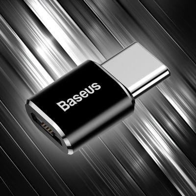 12. Adapter Baseus Mini przejściówka z micro USB na USB-C - czarny