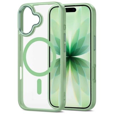 3. Etui Tech-Protect MagMat MagSafe na iPhone 17 - przezroczysto-zielone