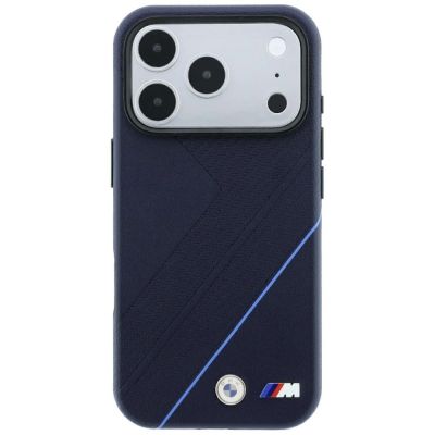 3. Etui BMW M Tire Track Blue Line MagSafe na iPhone 17 Pro Max / 18 Pro Max - granatowe