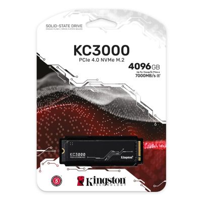 3. Dysk SSD Kingston KC3000 (4TB; M.2 2280; PCIe 4.0 x4 NVMe; SKC3000D/4096G)