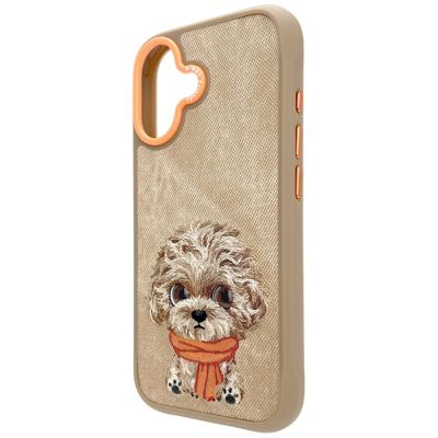 6. Etui Nimmy Big Eyed Pet 2.0 Dog do iPhone 17 - beżowe