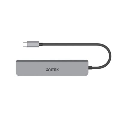 25. UNITEK HUB USB-C 7W1, HDMI 4K, PD 100W, 5GBPS, ALU