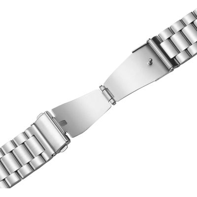 3. Pasek Puro METAL ze stali nierdzewnej do Samsung Galaxy Watch 4 / 4 Classic / 5 / 5 Pro / 6 / 6 Classic - srebrny